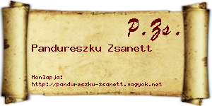 Pandureszku Zsanett névjegykártya